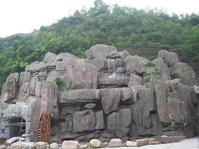 隧道口护坡水泥假山